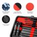 Manicure Set - 18-Piece Professional Nail & Pedicure Kit | Stainless Steel Tools with Leather Travel Bag (Black Red) - Ideal for International Shipping - Buy Online on SooperMarket.com
