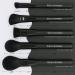 Wild Universe 12Pcs Professional Makeup Brush Set - Synthetic Kabuki Brushes for Foundation, Contour, Blush, and More | Black Meteorite Series - Buy Online on SooperMarket.com
