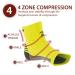 Rymora Plantar Fasciitis Compression Socks XL - Relieves Discomfort, Supports Heel, Arch & Ankle - Fluorescent (One Pair) - Buy Online on SooperMarket.com