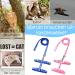 Adjustable Nylon Cat Leash Set - 2 Pieces with Lady Beetle Print & Soft Cat Dishes for Kittens Puppies & Rabbits - Pink & Blue - Buy Online on SooperMarket.com
