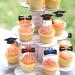 POFIBO 28 Pieces Graduation Cake Toppers Graduation Cake Toppers Cupcake Toppers Graduation Gadget Decorations - Buy Online on SooperMarket.com