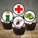 48 Ambulance Cupcake Toppers 3cm Paramedic Cupcake Toppers Mini Edible Nurse Cake Toppers Air Ambulance Cake Decorations Congratulations Cake Topper Thank You Cupcake Toppers Graduation Cupcakes - Buy Online on SooperMarket.com