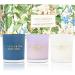 Cocorrna Fragrance Candles Gift Set - 3x88g Soy Wax Candles for Mother's Day Christmas & Aromatherapy | Lavender Clean Linen Coconut Vanilla - Buy Online on SooperMarket.com