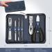 Senior Toenail Clippers Set for Thick Nails - Featuring Ingrown Toenail Tool, Wide Opening Clipper, Rotary Fingernail Clipper, Leather Case & File - Black - Buy Online on SooperMarket.com