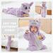 COOKY.D Baby Hooded Rompers | Winter Flannel Jumpsuit Pajamas | Infant 3-6 Months - Buy Online on SooperMarket.com