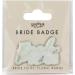Ginger Ray Bride to Be Flower Enamel Silver Badge | Multicoloured 3.3cm x 5.3cm | Perfect Wedding Accessory - Buy Online on SooperMarket.com