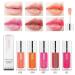 2PCS Hydrating Lip Oil Set - Plumping Gloss & Nourishing Mask | Tinted Lip Care Kit with Glitter Shine - Pink & Cherry Shades - Buy Online on SooperMarket.com
