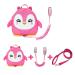 EPLAZA Toddler Leashes Penguin-Like Backpacks with Anti Lost Wrist Link Wristband for 1.5 to 3 Years Kids Girls Boys Safety (Penguin Rose)