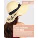 Women's Floppy Beach Sun Hat - Hello Sunshine Embroidered Straw Hat for Vacation & Honeymoon - Foldable Large Brim - Buy Online on SooperMarket.com