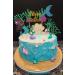 Glitter Mermaid Theme Birthday Cake Topper with Seaweed and Mermaid Cake Cupcake Toppers for Girls Mermaid Themed Birthday Cake Party Decorations. Black - Buy Online on SooperMarket.com