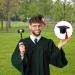 Toseky Graduation Hat Headband | 3D Doctoral Hat Hairpin Graduation Hat Hairpins Hat Inserts Graduation Accessories for Women Men Red - Buy Online on SooperMarket.com