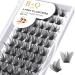 Cluster Lashes D Curl 12-18mix 72 Clusters B&Q Lash Clusters D Curl Individual Cluster Lashes Natural Eyelash Clusters DIY Lash Extensions Soft Fluffy Cluster Eyelash Extensions (B02-D-12-18MIX) D-12-18 MIX B 02