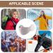 Visiblurry Kawaii Cloud Shape Face Cover | Plush Rabbit Fur Ear Warmer & Slim Winter Protection - Buy Online on SooperMarket.com