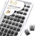 Cluster lashes 72 Clusters B&Q Lash Clusters D Curl Individual Cluster Lashes Natural Eyelash Clusters DIY Lash Extensions Soft Fluffy Cluster Eyelash Extensions (UK-FD-B42-D-8-16MIX) D-8-16 MIX B 42