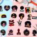 20 Black Girl Iron on Embroidered Patches - DIY Clothing Applique for Jeans, Jackets & Backpacks (Novelty Style) - Buy Online on SooperMarket.com