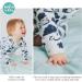 100% Cotton Two-Way Zipper Baby Sleepsuit Unisex Onesie 12-18 Months Navy Clouds - Buy Online on SooperMarket.com