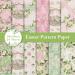 Whaline 12 Designs Spring Easter Pattern Paper 24 Sheet Vintage Floral Pastel Scrapbook Paper Double-Sided Decorative Craft Paper Folded Flat for Easter Card Making Scrapbook Photo Decor  30 x 30cm