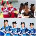 50 Pcs Large Cheerleading Bow Set - 8'' Jumbo Bows with Ponytail Holder for Teen Girls Cheerleader Outfit - College Sports Hair Accessories - Buy Online on SooperMarket.com