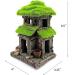 M2cbridge Aquarium Decorations Fish Hideout House Betta Cave with Green Lifelike Moss (Style 3) - Buy Online on SooperMarket.com