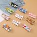 Lusofie 20Pcs Baby Hair Clips Floral Print Toddler Barrettes Baby Barrettes For Fine Hair Non-Slip Alligator Clips Hair Accessories For Girls Toddler Baby Kids