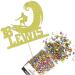 Cakeshop Cake Decoration Pack | Surfer Surfing Theme Premium Double Sided Glitter Card Cake Topper & 25g Party Pack of Cake Sugar Sprinkles | Custom Name & Age Cake Decorations (Champagne) Non-Prime Glitter Card: Champagne