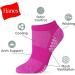 Hanes Women's Performance Cool Compression No Show Socks 6 Pair Pack - Grey/Purple/Pink Design - Buy Online on SooperMarket.com