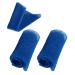 HONG 111 African Net Sponge Bathing Sponge  2 Pieces African Body Exfoliating Long Net Exfoliating Shower Body Scrubber Back Scrubber Skin Smoother for Daily Use (Blue)