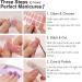DANNI & TONI Cat Eyes Gel Nail Polish Strips - Crystal Haze French Tip | Salon-Quality Manicure Stickers Set - Buy Online on SooperMarket.com