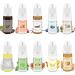 SunyamGo Food Flavoring, 10 Packs Concentrated Flavoring Extracts Flavors for Baking Candy Lip Gloss Making, Water and Oil Soluble - Vanilla Chocolate Watermelon Banana Mint Caramel .35 Fl Oz Bottle 10 Flavors