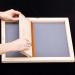 Caydo 24 Pieces Screen Printing Kit with Wood Frames, Mesh, Squeegees, Inkjet Film, and Masking Tape - Buy Online on SooperMarket.com