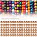 200pcs 0.6cm Round Wooden Beads - Peach Loose Spacer Beads for DIY Necklaces Bracelets & Pendants | International Shipping Available - Buy Online on SooperMarket.com