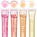 Expressions 12pc Clear Lip Gloss Pack | Hydrating Lip Oils with Vitamin E & Essential Oils | Flavored Tinted Lip Moisturizer - International Shipping - Buy Online on SooperMarket.com