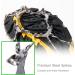 Giggleway Traction Cleats - Anti Slip Snow Grips with 19 Stainless Steel Spikes | M/L/XL L(Shoe Size W 8.5-11.5/M 7-9.5) | Suitable for Women, Men, and Kids - Black - Buy Online on SooperMarket.com