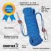 QUADPALM Grappling Hook and Rope 10M (32ft) - Multifunctional Heavy Duty Survival Gear - Stainless Steel Folding Claws - Blue - Buy Online on SooperMarket.com