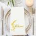 LEKOCH 100 PCS Disposable Letter Napkins | Premium Airlaid White Wedding Napkins (43x30) - Stylish & High-Quality Event Essentials - Buy Online on SooperMarket.com