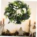 LIFKICH Wreath Planta Artificial Faux Greenery Artificial Eucalyptus Garland Holiday Window Hanging Eucalyptus Leaves Garland Faux Plants Fall Garland or Artificial Grass Daisy White White 30X30CM - Buy Online on SooperMarket.com