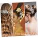 HAPINARY Rhinestone Tuck Comb Wedding Accessories for Brides Wedding Hair Comb Bridesmaid Hair Comb Bridal Hair Comb Bride Hair Side Comb Flower Side Comb Flower Girl Hair Accessory Metal - Buy Online on SooperMarket.com