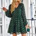 Naroote Womens Fashion Dress V-Neck Breathable Drawstring Travel Dress for Business Women Small Dark Green - Buy Online on SooperMarket.com