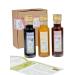 direct&friendly organic gift set and tasting set 3x100 ml bottles of organic balsamic vinegar balsamico mango currant raspberry