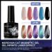 Morovan Cat Eye Gel Nail Polish Kit with UV Light - Black Solid Colors - Gel Liner, Base Coat, and Top Coat - Complete Gel Nail Polish Set - Buy Online on SooperMarket.com