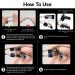 Dual Magnetic Reusable False Eyelashes Set - No Glue Needed | Soft 3D Fake Lashes Extension | Natural Look with Tweezers - 2 Pairs - Buy Online on SooperMarket.com