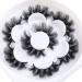 6d false eyelashes fluffy long dramatic natural fake eyelashes thick soft reusable artificial eyelashes pack makeup (HFO1)