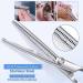 6.7 Inch Stainless Steel Dog Grooming Scissor Kit with Safety Round Tips - Pet Grooming Shears Set with Thinning & Curved Scissors for Hair Fur Care - Buy Online on SooperMarket.com