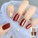 Glitter Red Nail Polish Set 2 In 1 Autumn Quick Dry Breathable Nail Varnish Shinny Sparkling No Need UV/LED Lamp Peel off Long Lasting Non-toxic Water Based Formula for Christmas Home DIY Nail Art - Buy Online on SooperMarket.com