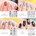 Alexnailart 10 Pieces Nail Stamping Plates Set with Multi-Patterns for Nail Design - Manicure Stencils Tool with Storage Bag (Set5) - Buy Online on SooperMarket.com