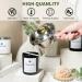 12 Pack 10oz Glass Candle Jars with Lids and Labels - Matte Black Empty Candle Jars for Making Candles Bulk Containers - Buy Online on SooperMarket.com