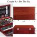 175 Piece Deluxe Art Set with Acrylic Paints and Drawing Pads in Wooden Case - Professional Art Kit for Adults, Teens, and Artists - Cherry - Buy Online on SooperMarket.com