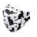 Dance pattern makeshift mask washable 100% cotton for children and adults - nose bracket and filter bag - mouth and nose protection 2 -layer - Oeko -Tex Standard 100 cats S (1 Pack)