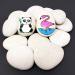 VELLES Pebbles for Painting Large Garden Stones White Natural Rock for Paint Rocks Marble Gravel to Decorative Stone Aquarium Decor Polished Pebble Art Scottish Cobbles for Pond - 1.9kg (40-80mm) 40-80 mm (Weiß)