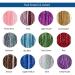 Iriisy Feather Hair Extensions & Tinsel Kit - 51 Pieces, 25 Colors - Sparkling Synthetic Hair Accesories for Christmas, Women, Cosplay - Buy Online on SooperMarket.com